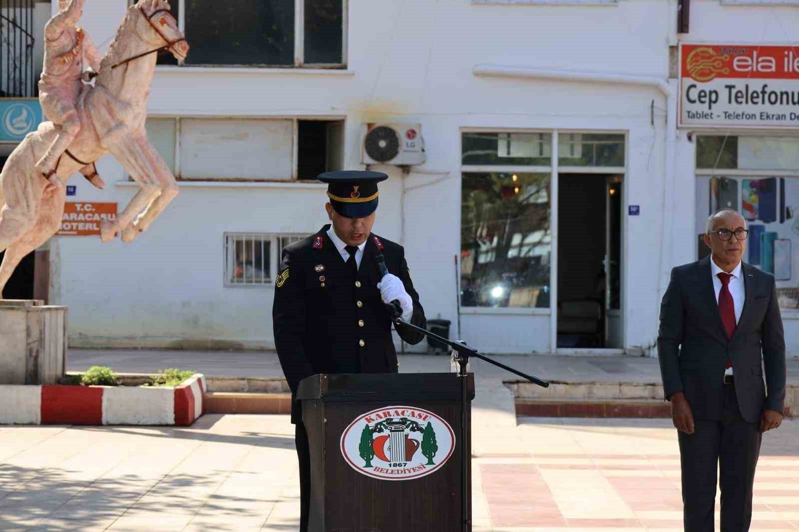 Karacasu’da Zafer Bayramı’nın 102. yıl dönümü törenle kutlandı
