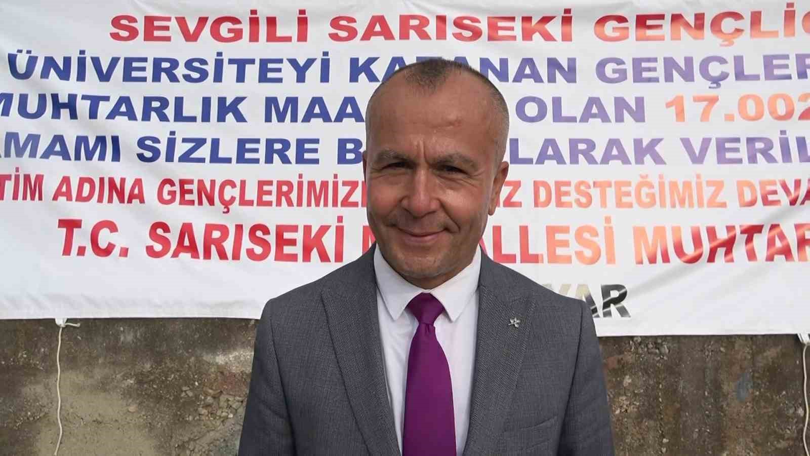 Muhtardan alkışlanacak hareket
