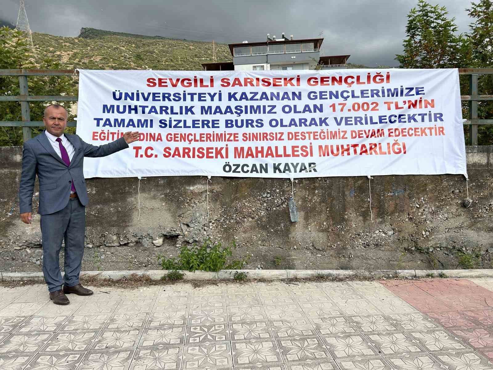 Muhtardan alkışlanacak hareket
