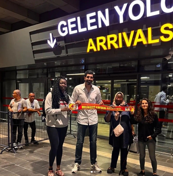 Christelle Diallo, Kayseri’ye geldi
