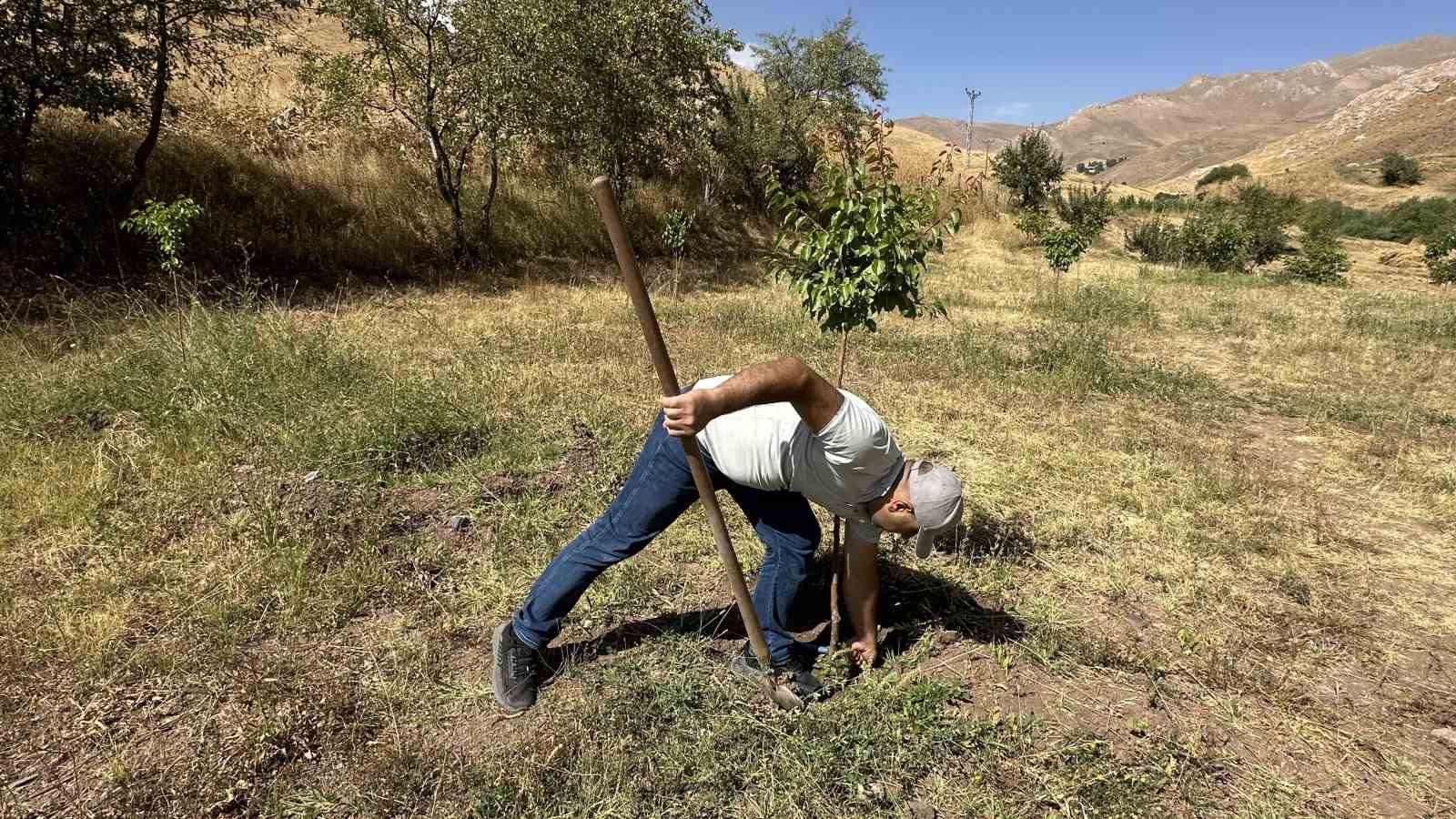 Hem öğretmen hem çiftçi
