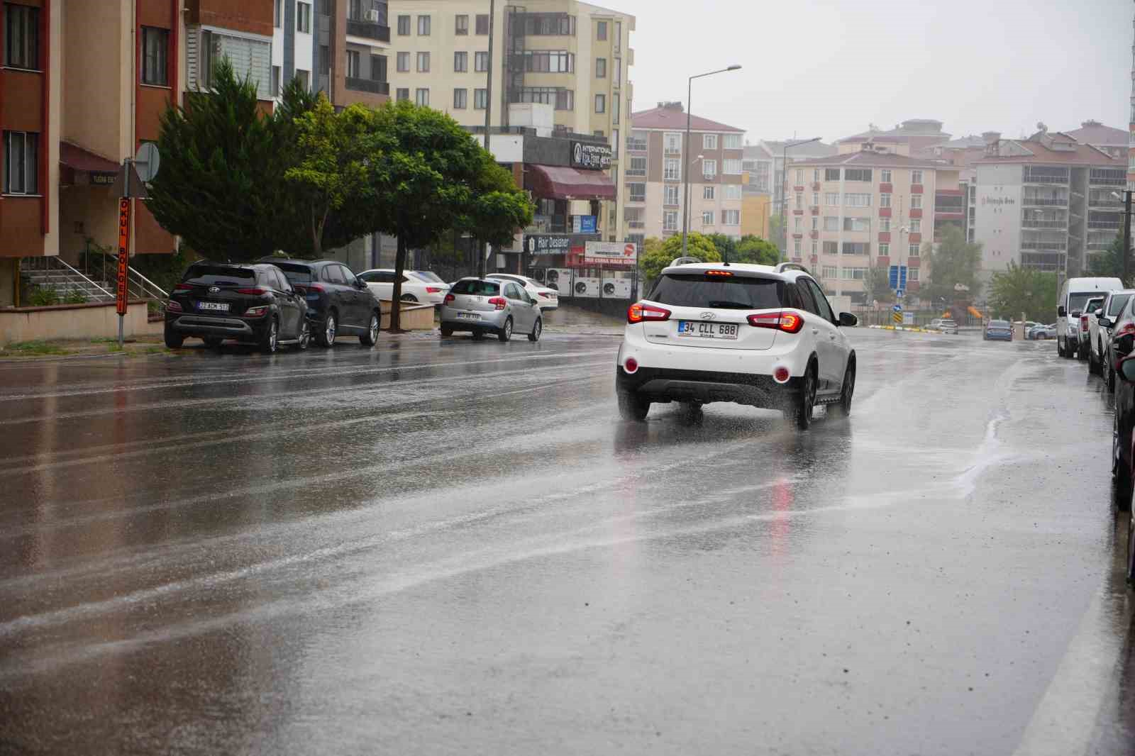 Edirne’de sağanak yağış
