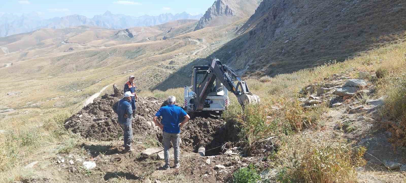 3 bin 500 rakımdaki su arızası giderildi
