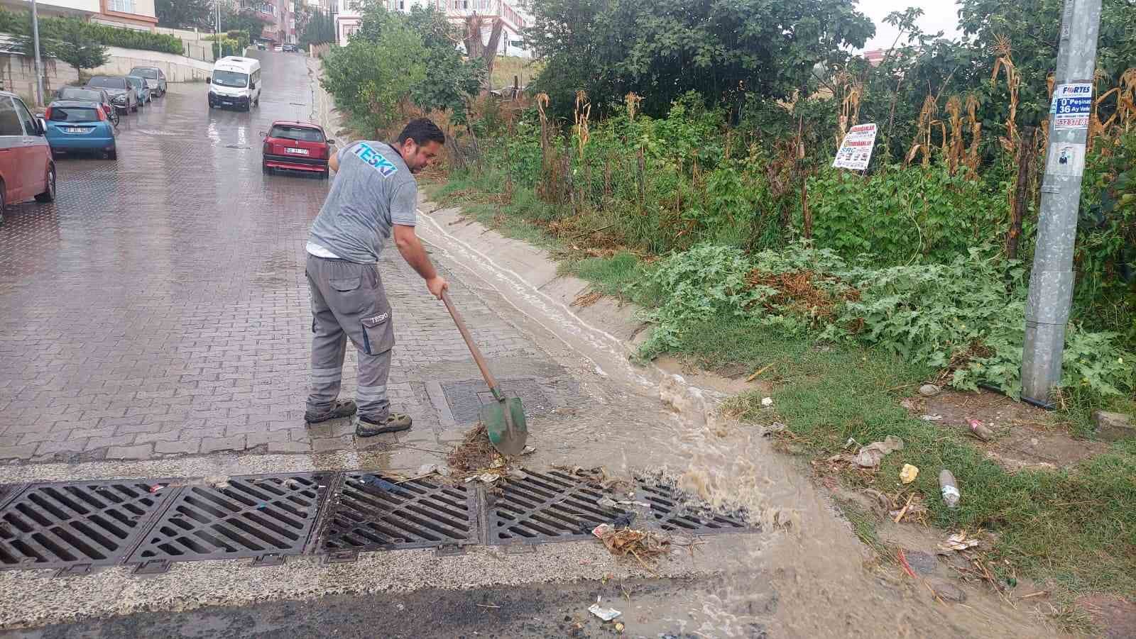 Tekirdağ’da sağanak yağış
