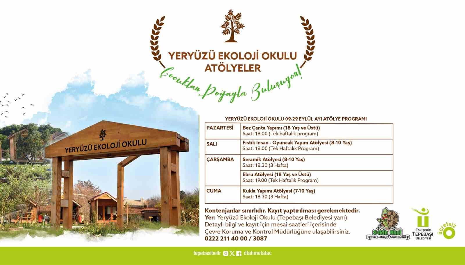 Yeryüzü Ekoloji Okulu eylül ayı atölyeleri başlıyor
