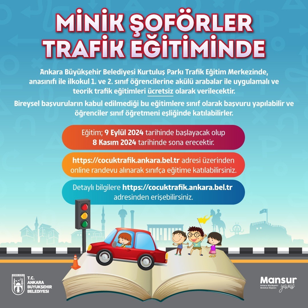 Başkentli minik şoförler için ücretsiz trafik eğitimleri başlıyor
