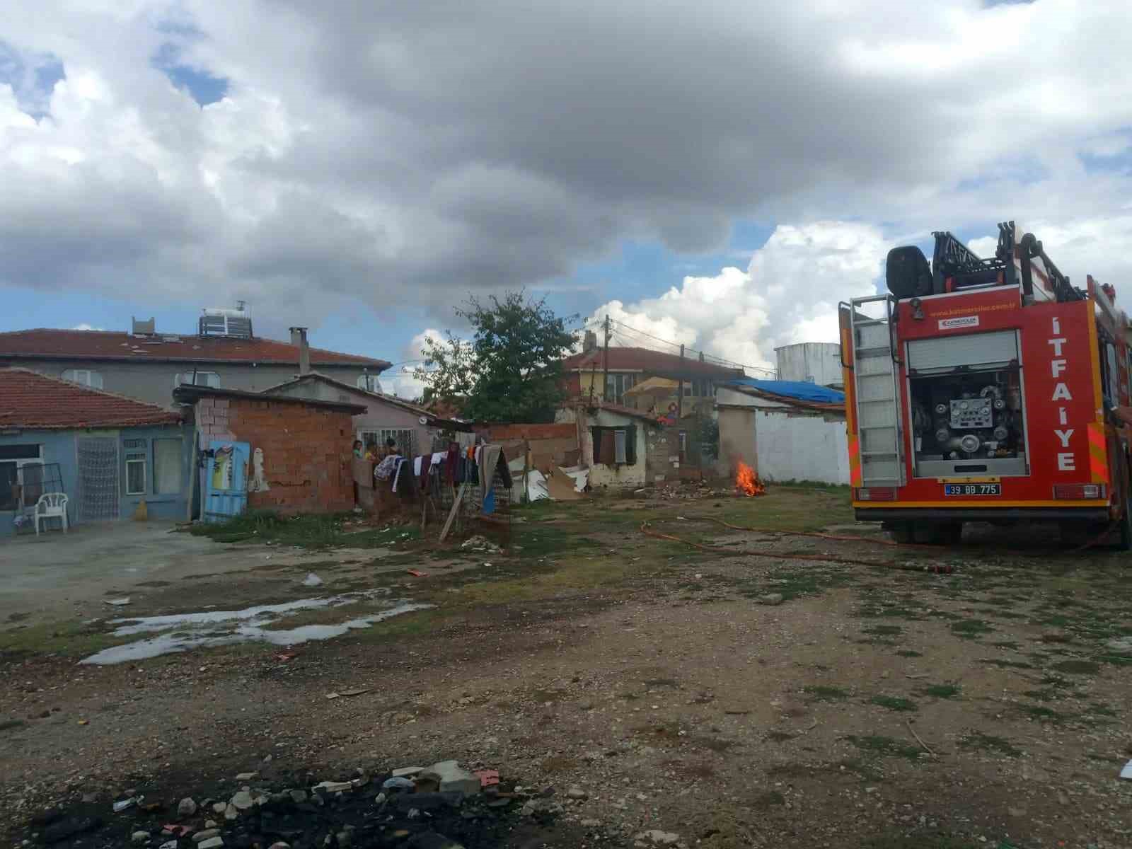 Kırklareli’nde ev yangını
