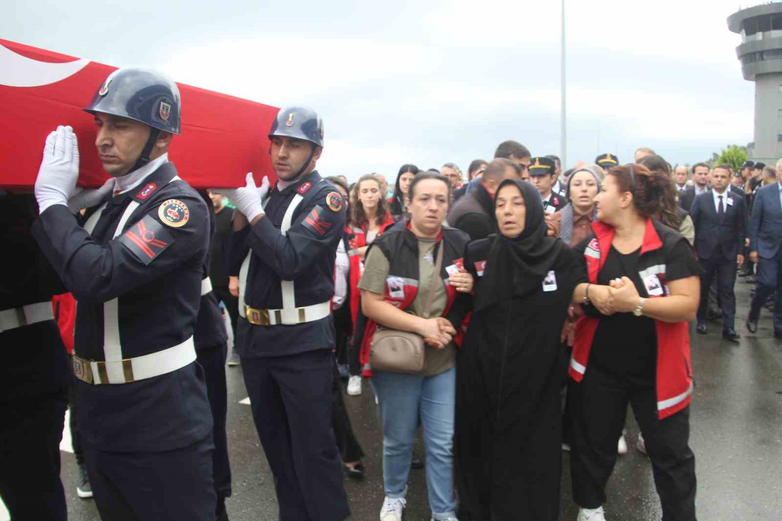 Diyarbakır şehidinin cenazesi memleketi Ordu’ya getirildi
