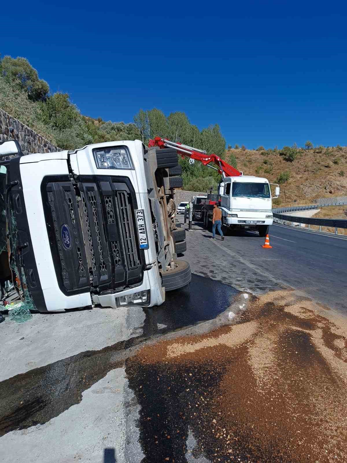 Bitlis’te tır devrildi: 100’den fazla küçükbaş hayvan telef oldu
