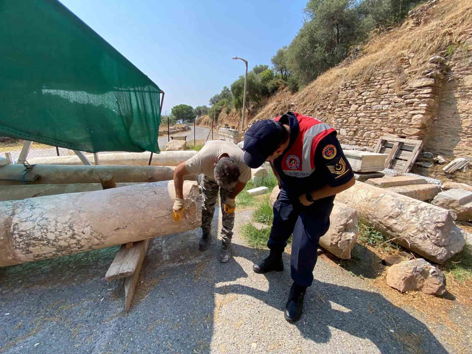 Jandarma Nysa’da ziyaretçileri bilgilendirdi
