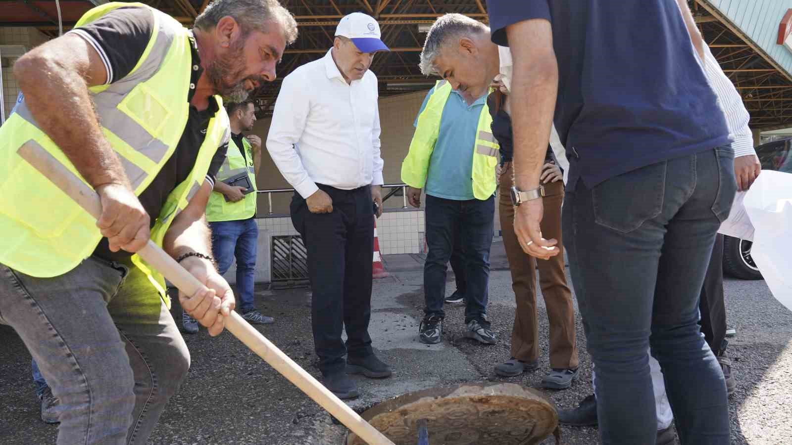 ASKİ’den Harikalar Diyarı Metro İstasyonu’na 616 metrelik yağmur suyu hattı çözümü
