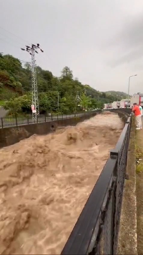 Rize’de şiddetli yağış sonrası heyelanlar meydana geldi
