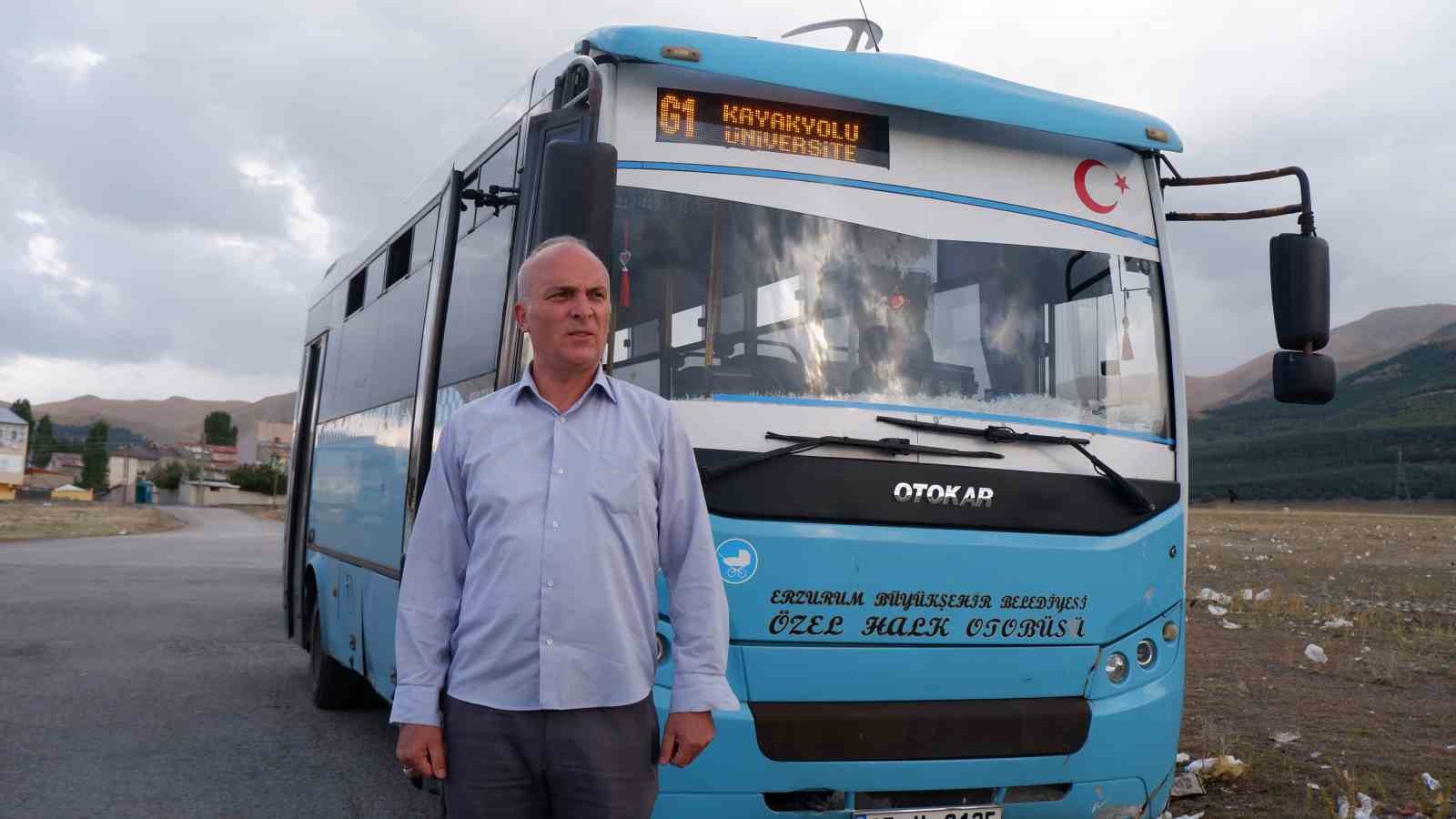 Erzurum’da bir halk otobüsünde fenalaşan kadını şoför acile servise yetiştirdi
