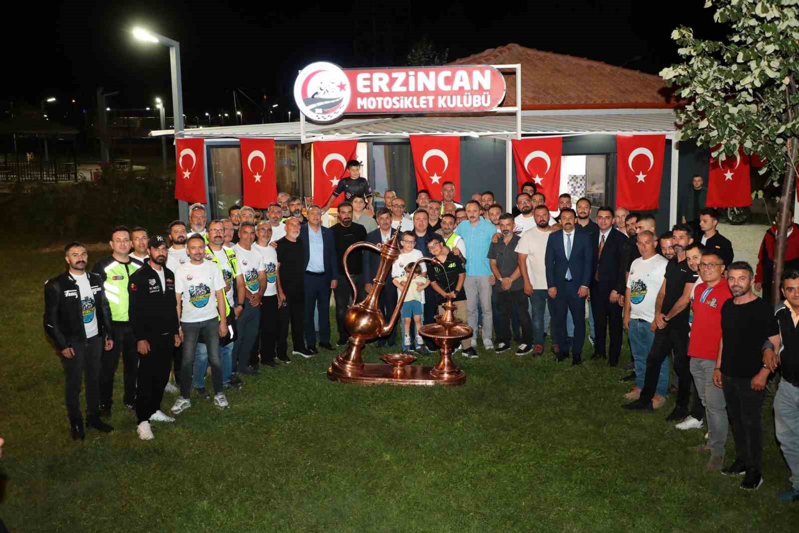 Vali Aydoğdu Erzincan Motosiklet Kulübü ile buluştu
