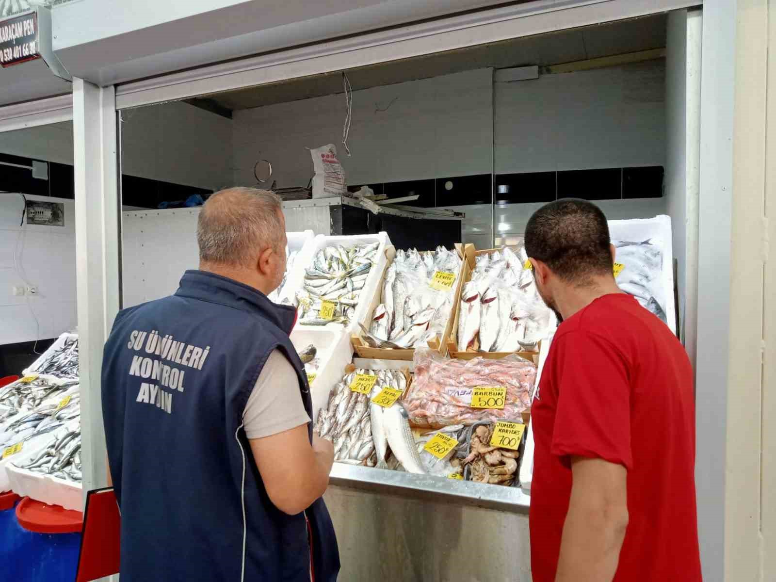 Kuyucak’ta su ürünleri satış noktalarına gıda güvenliği kontrolü yapıldı
