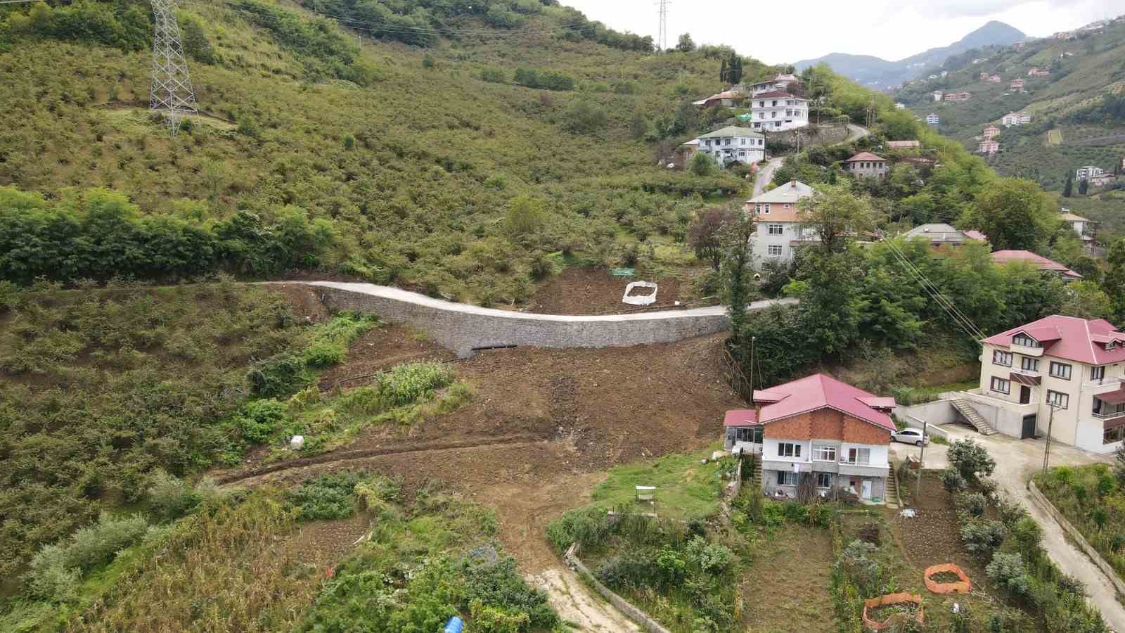 40 yıldır süren heyelan korkusundan kurtuldular
