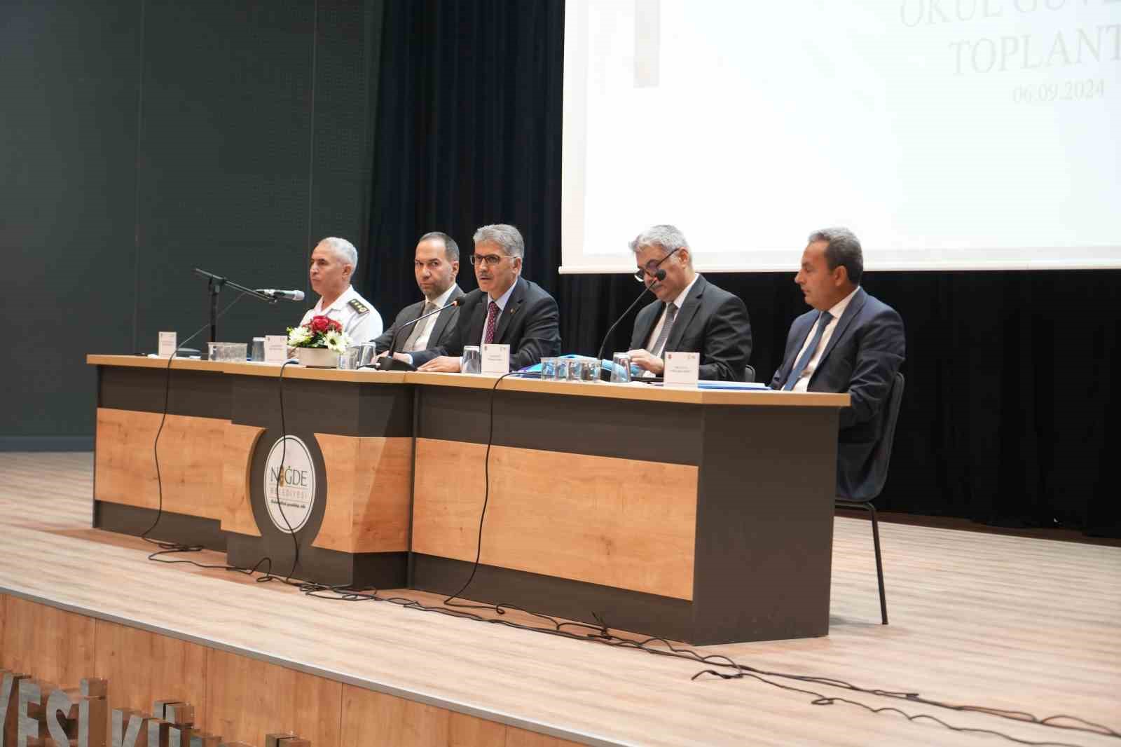 Niğde’de okul güvenliği toplantısı yapıldı
