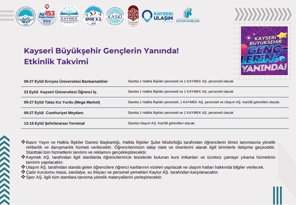 Büyükşehir’den yeni üniversite öğrencilerine rehberlik ve danışma hizmeti
