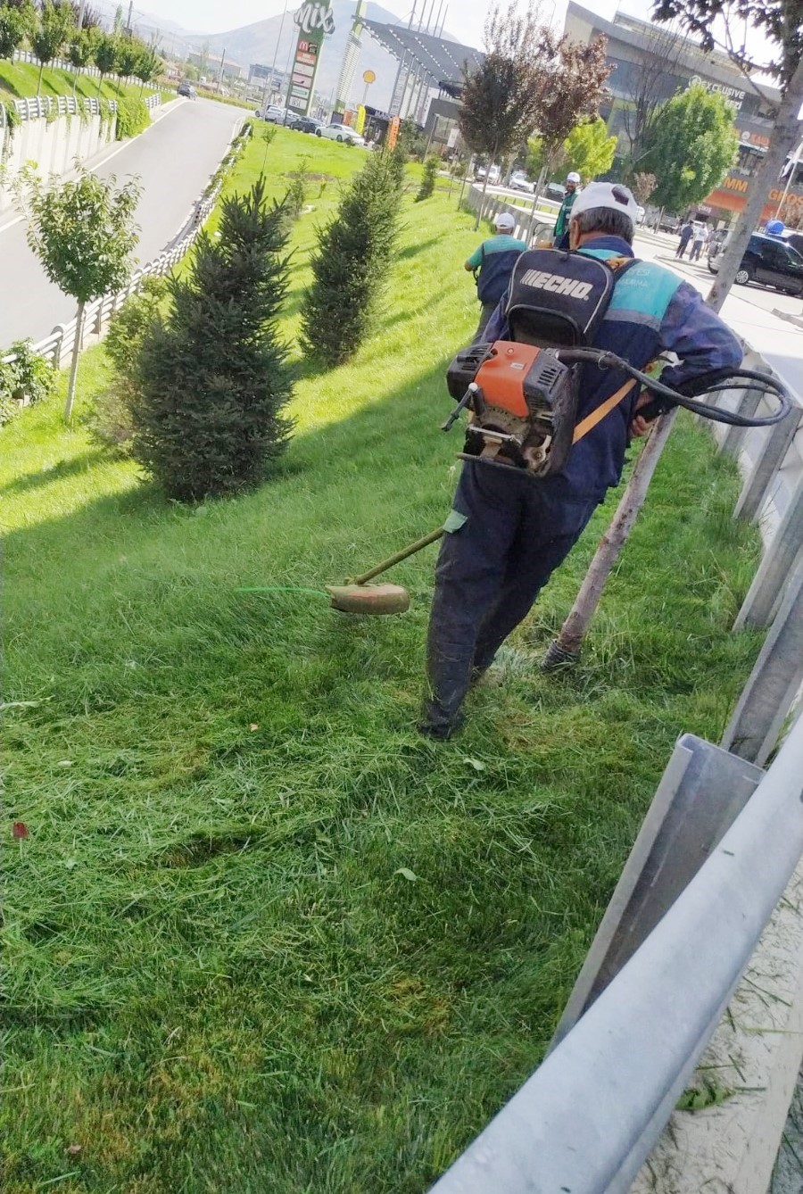 Büyükşehir, yabancı otlarla mücadele ve bakım çalışmalarına hız verdi
