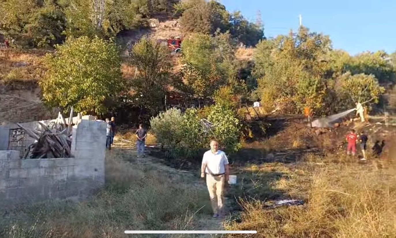 Denizli’de çıkan yangın ormana sıçramadan söndürüldü
