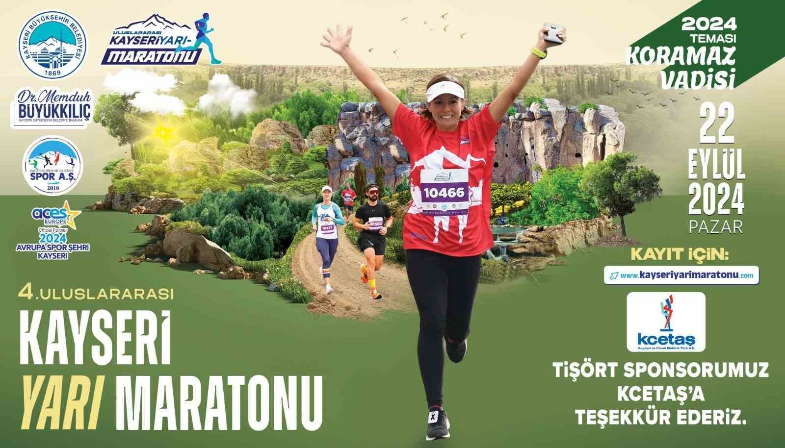 Koramaz Vadisi temalı Kayseri yarı maratonunda geri sayım başladı
