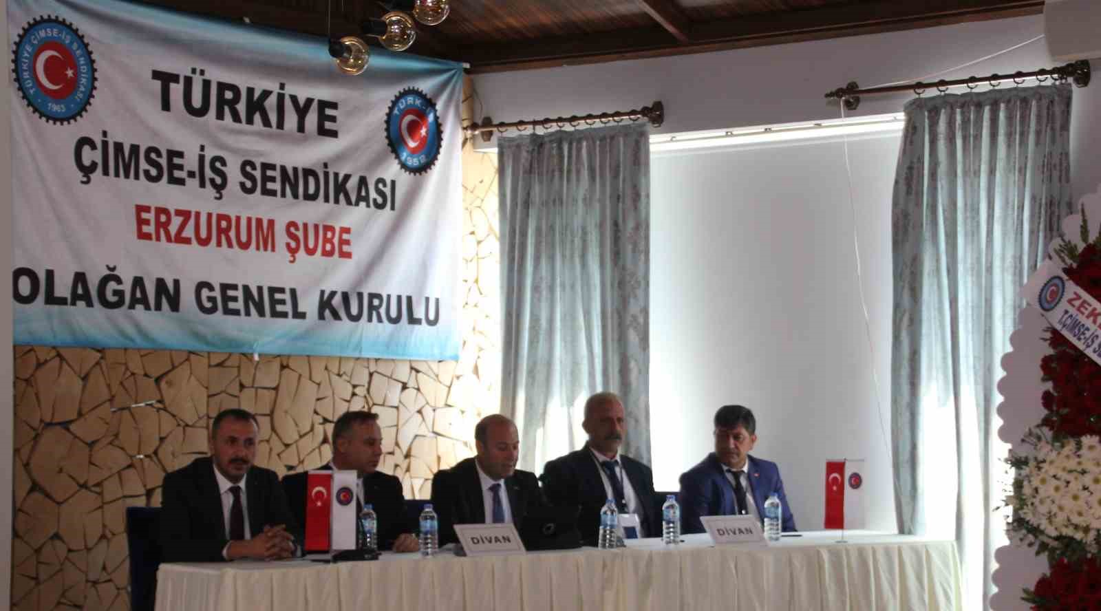 Erzurum Çimse-İş’te Abuzer Atik güven tazeledi
