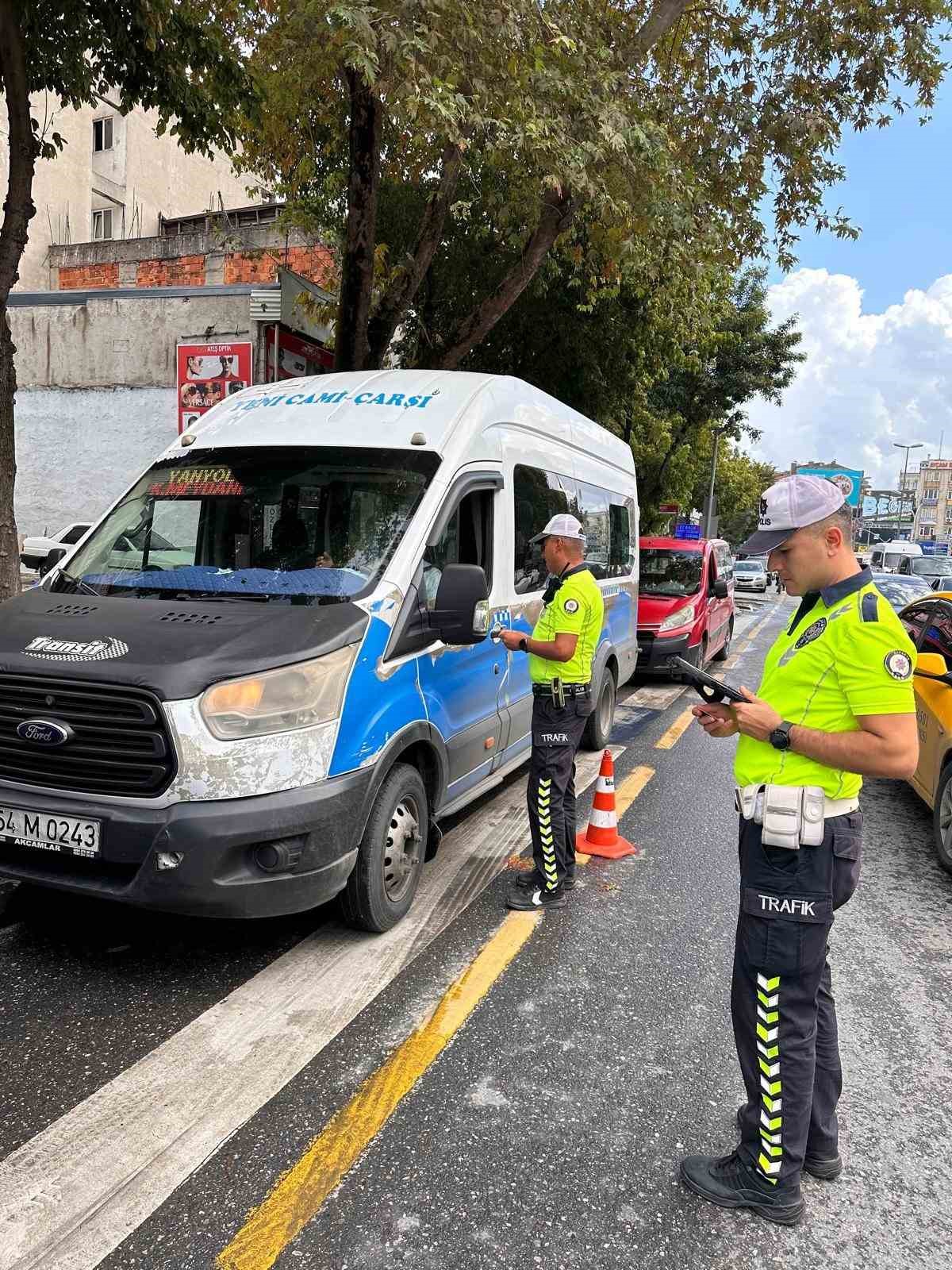 Kural ihlali yapan toplu taşıma araçlarına ceza yağdı
