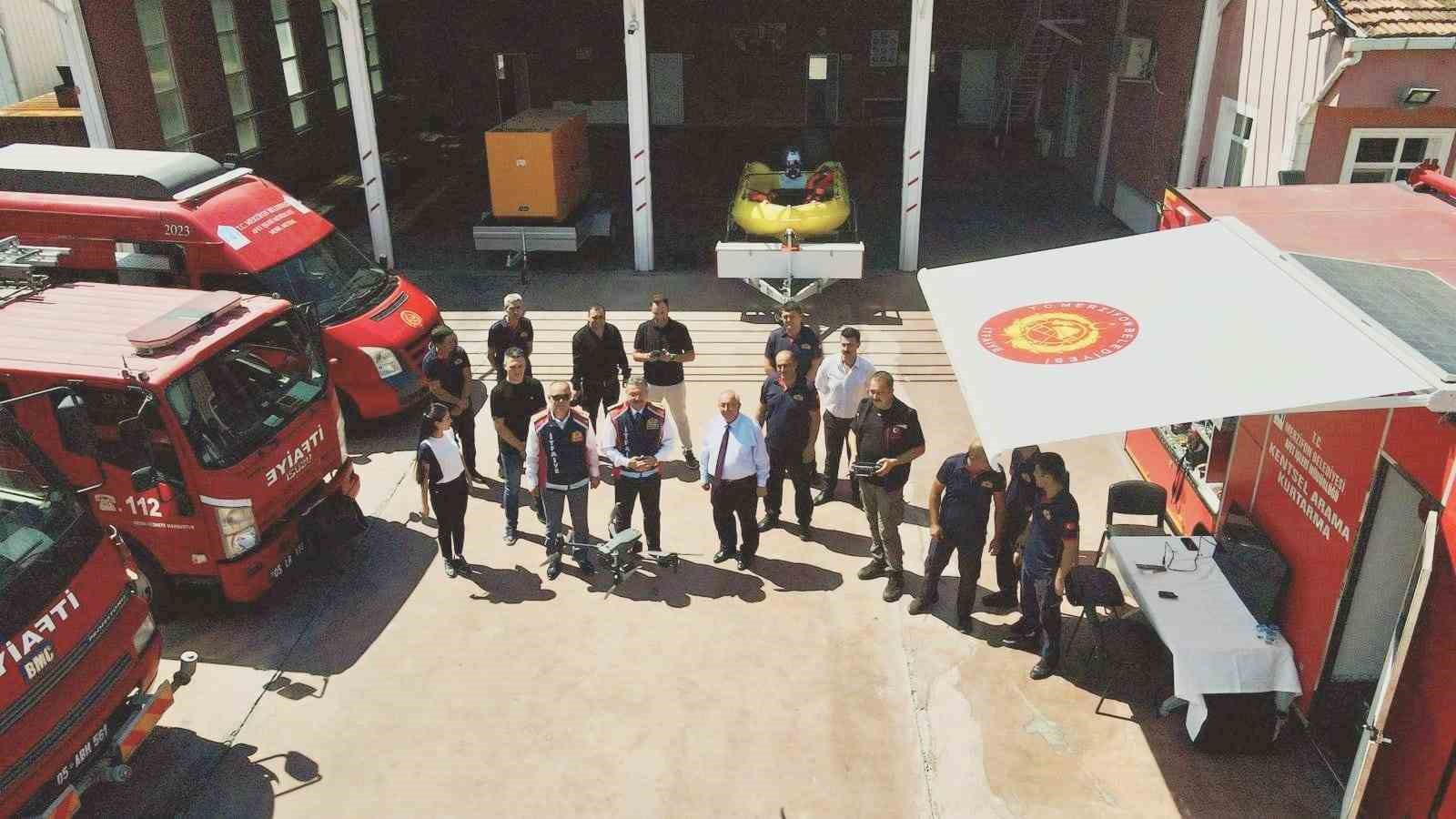 Merzifon itfaiyesi olayların tespitinde dron kullanmaya başladı
