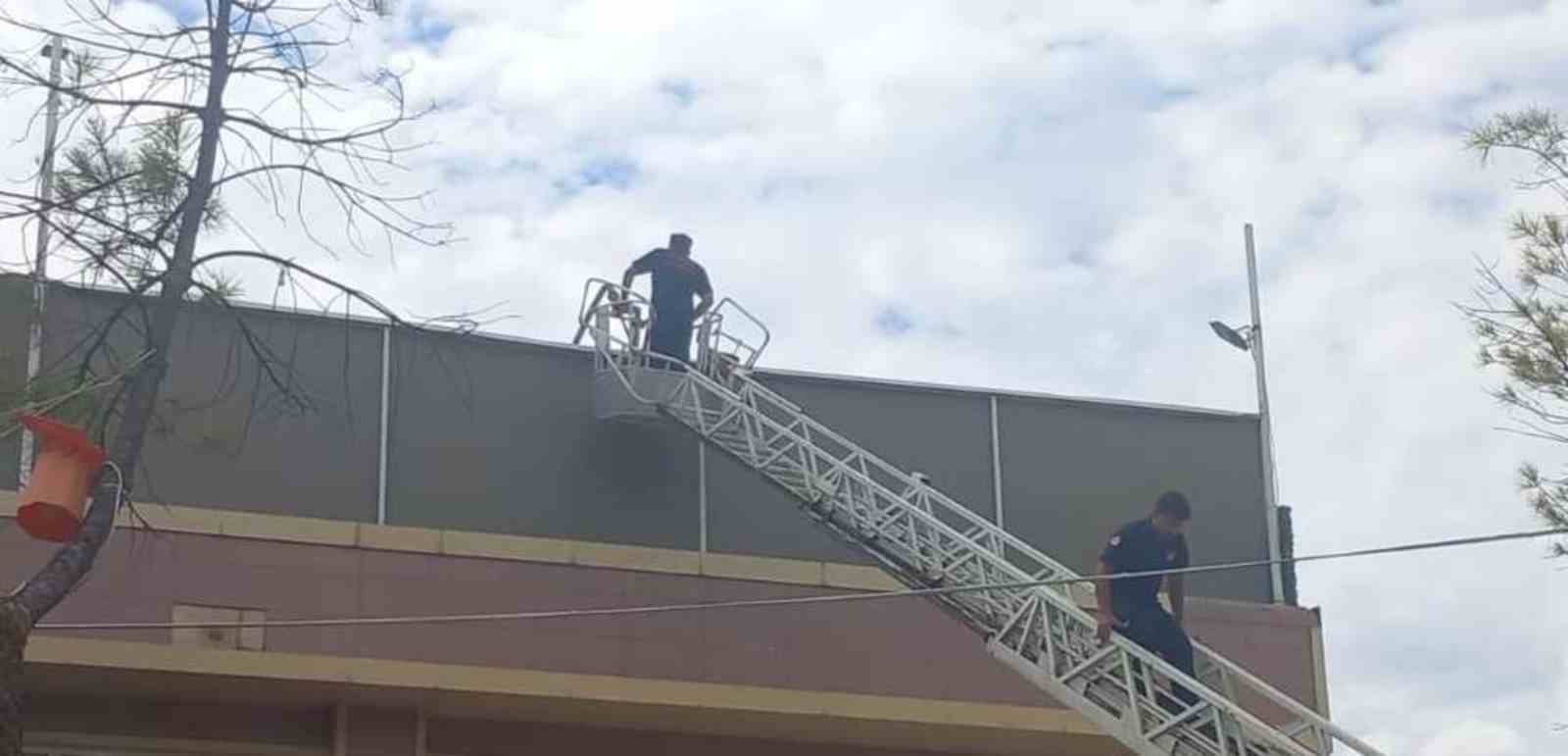 Menteşe’de restoran bacasında yangın korkuttu
