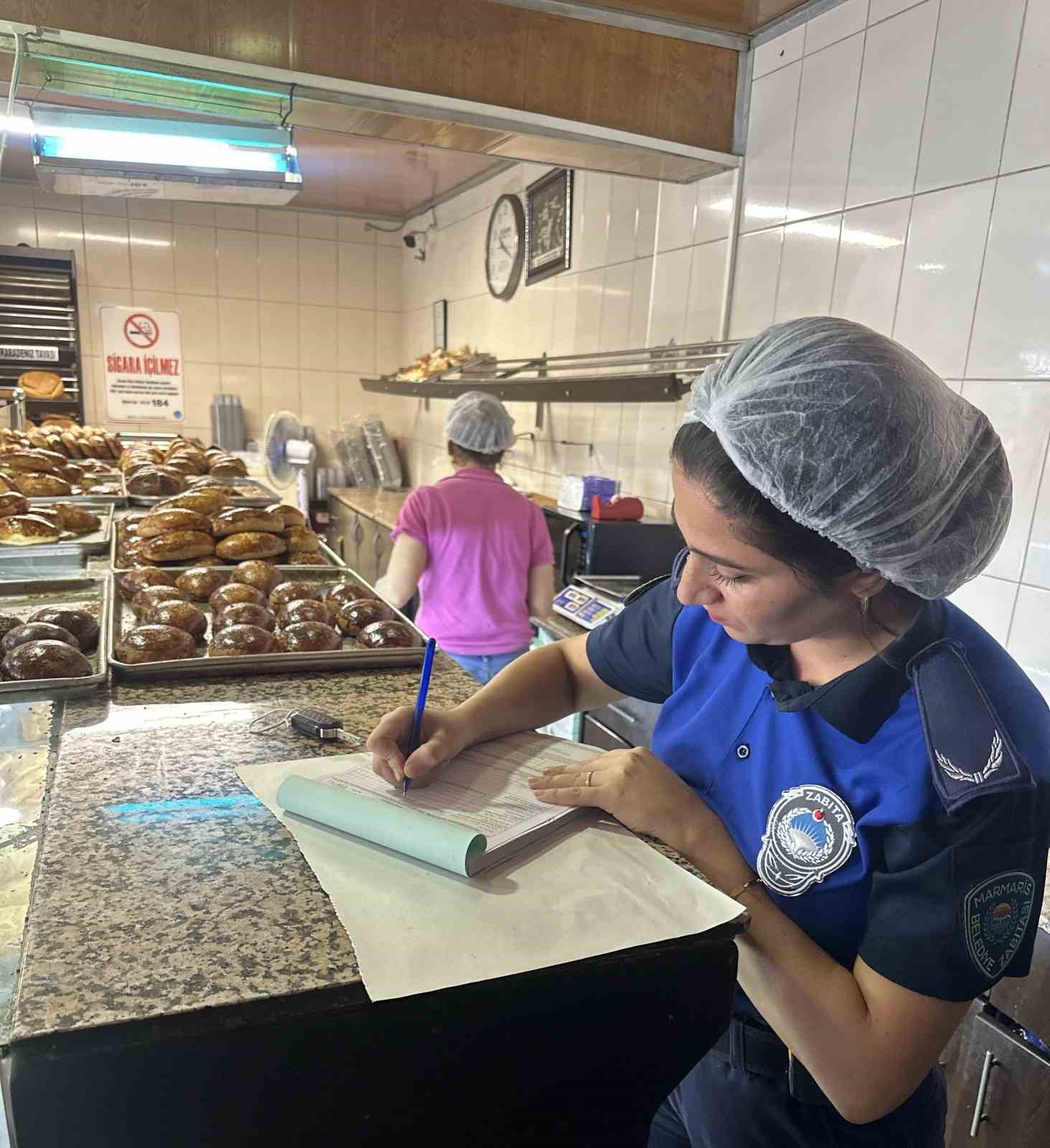 Zabıta ekiplerinden fırın denetimi
