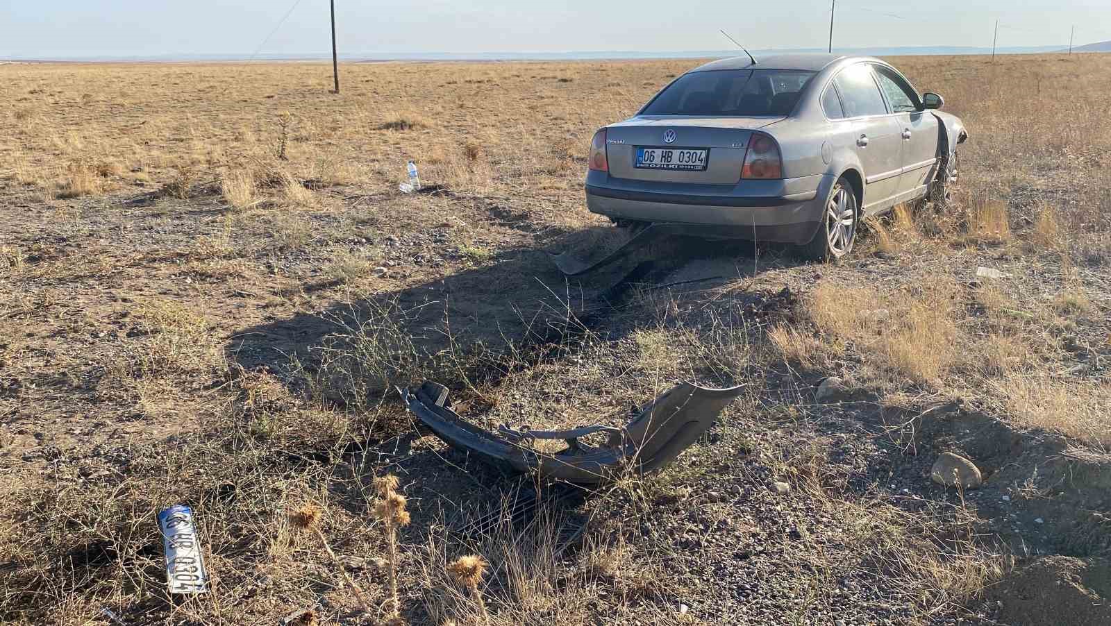 Konya’da otomobil şarampole uçtu: 3 yaralı
