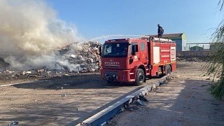 Hassa’da çöp yangını
