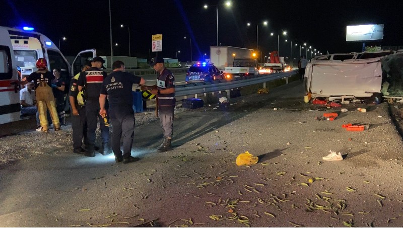 Kuzey Marmara Otoyolu’nda feci kaza... Takla atan araç metrelerce sürüklendi: 1 ölü, 5 yaralı
