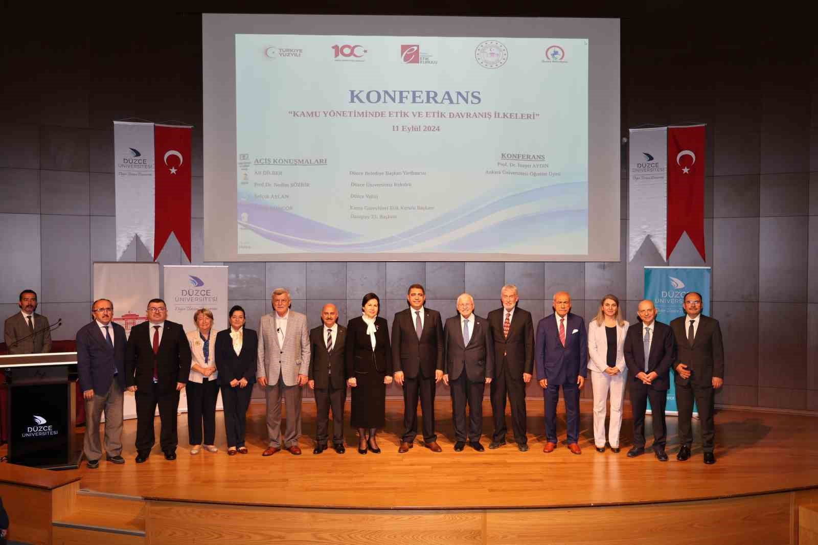 Kamu yönetiminde etik bilincinin gelişmesine katkı sağlayan konferans
