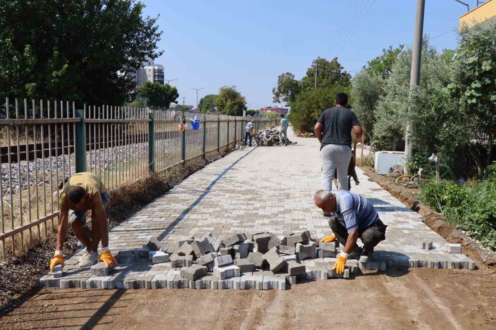 Nazilli’deki yolda yenileme çalışması yapıldı
