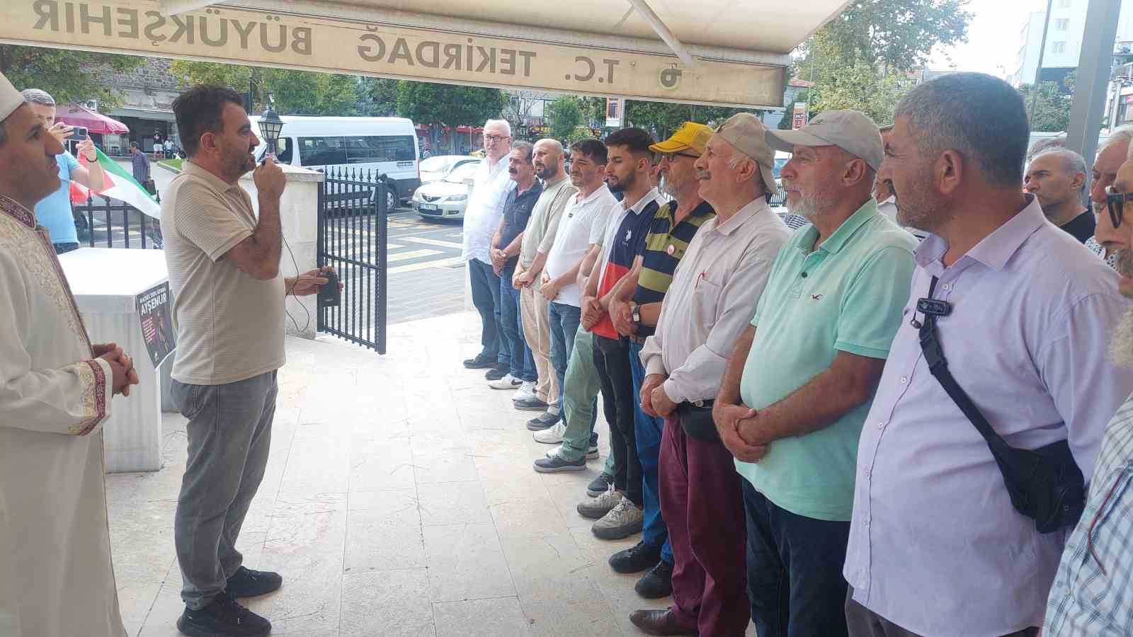 Tekirdağ’da Ayşenur Ezgi Eygi için gıyabi cenaze namazı kılındı
