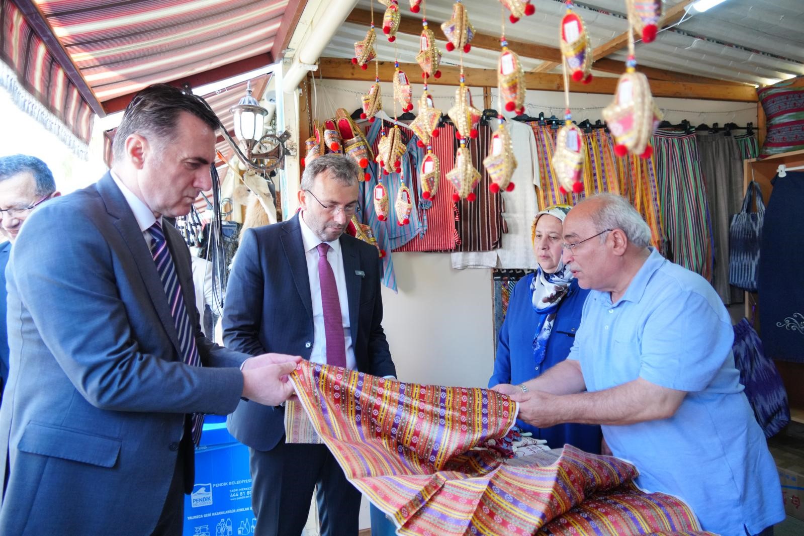 Geleneksel sanatlar Pendik’te buluştu, dev otağ çadırı havadan görüntülendi
