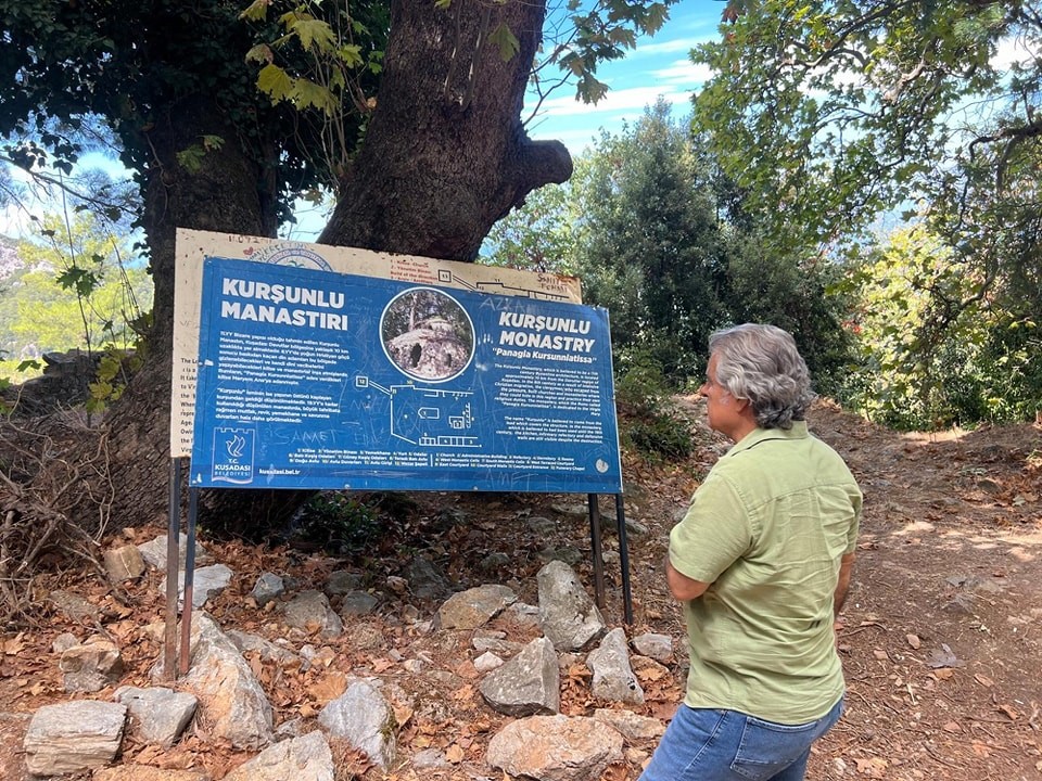 Kaymakam Keklik, zirveye gizlenmiş 900 yıllık manastırı inceledi
