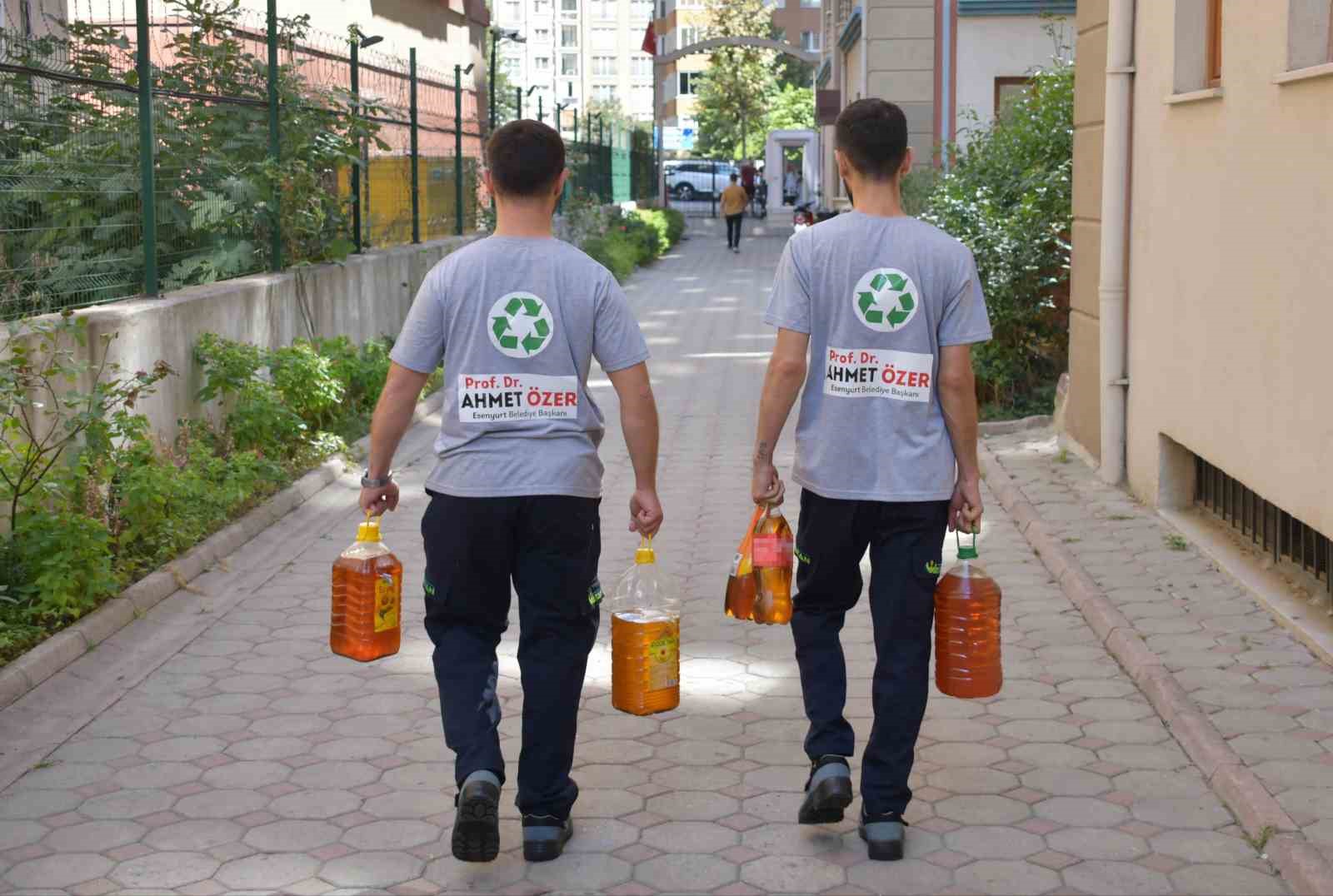 Beş litre atık yağ bir litre sıvı deterjana dönüşüyor
