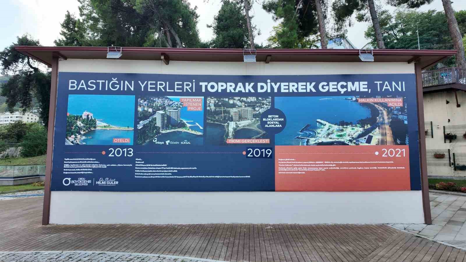 Ordu’da yıkılan gökdelenlerin yeri park oldu
