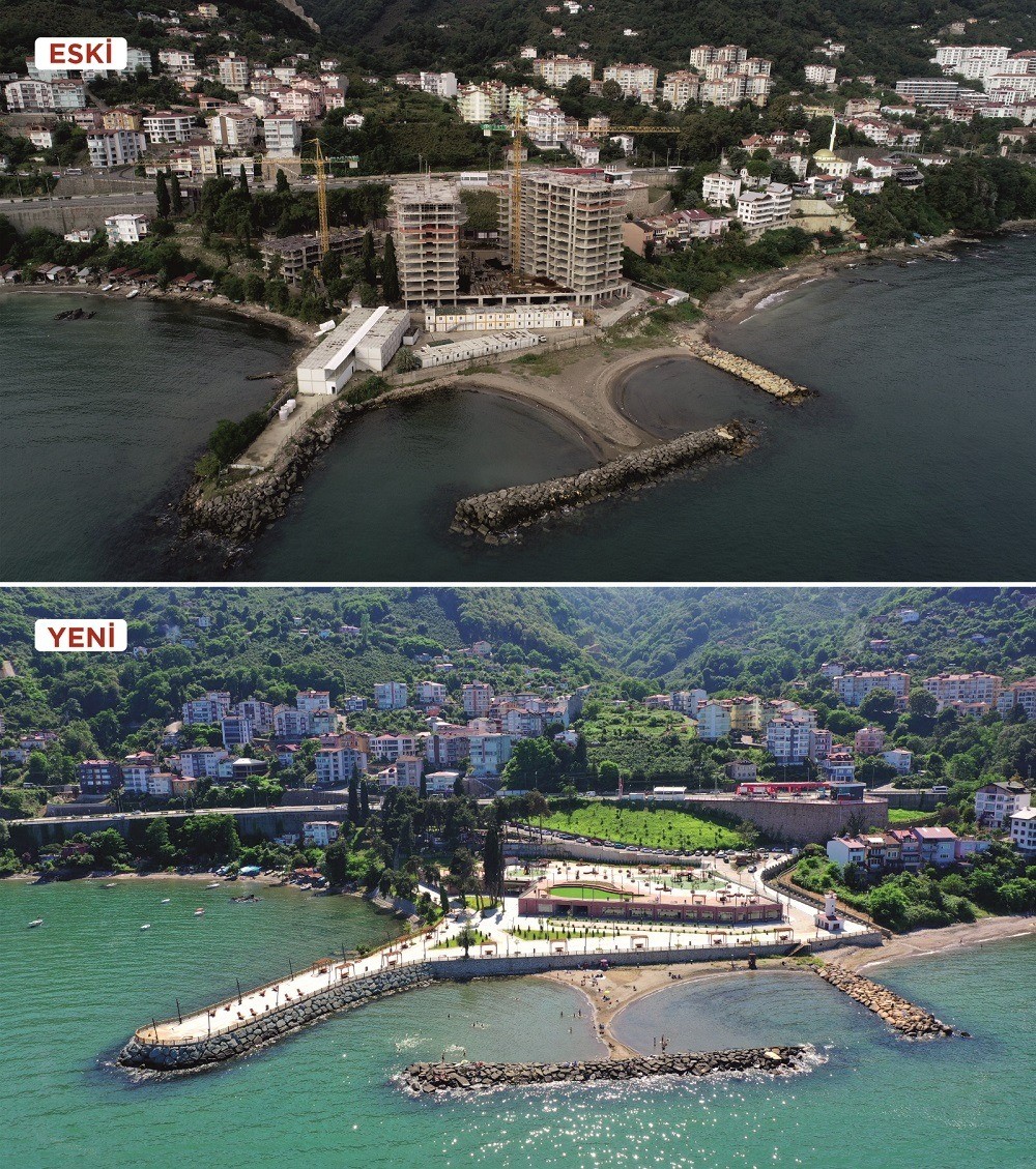 Ordu’da yıkılan gökdelenlerin yeri park oldu
