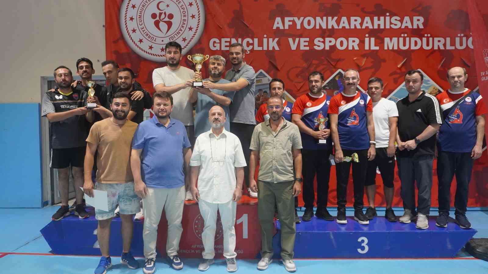 Kamu Spor Oyunları masa tenisi müsabakaları sona erdi
