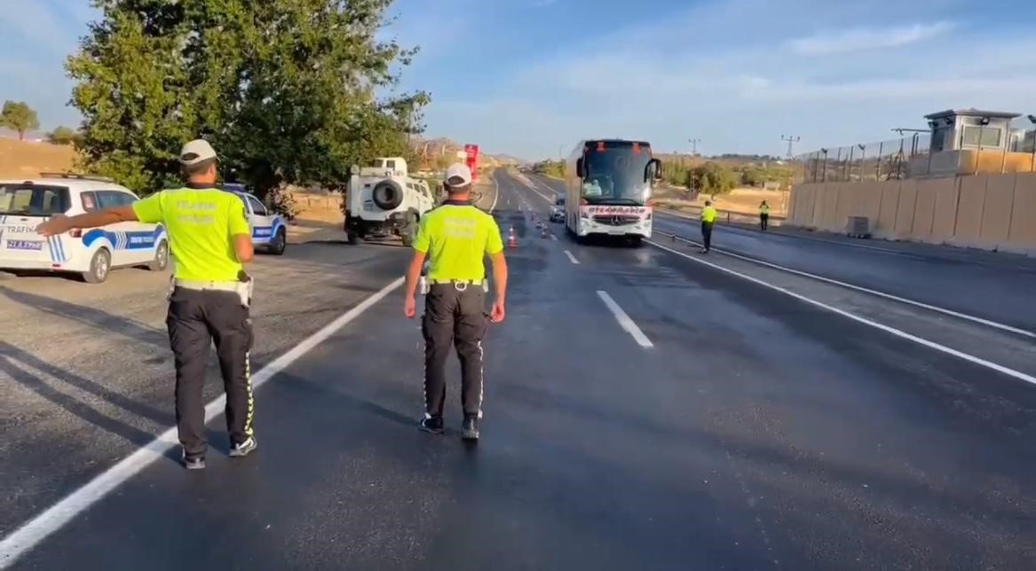 Ergani Bölge Trafik Denetleme ekipleri 16 günde 202 adet otobüs denetledi
