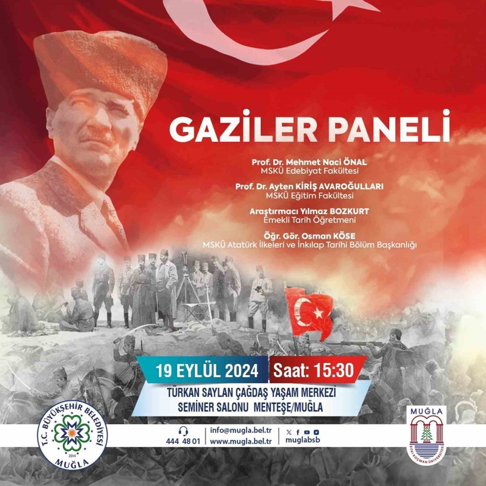 Muğla Büyükşehir Belediyesi’nden Gaziler paneli
