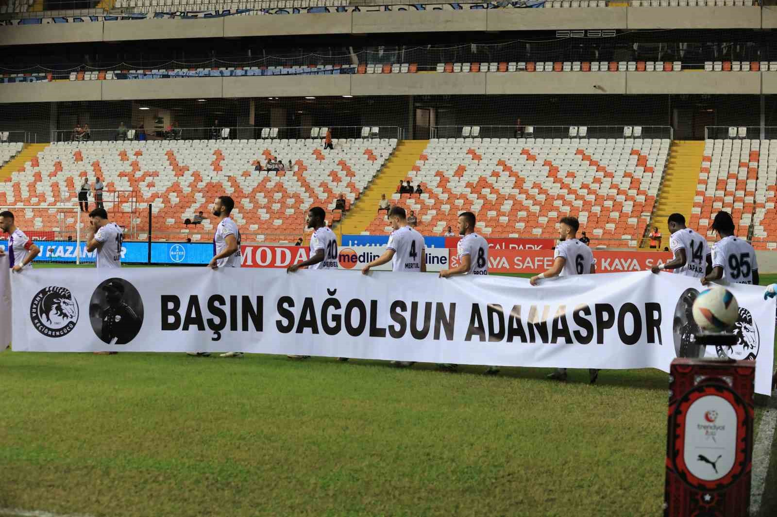 Trendyol 1. Lig: Adanaspor : 1 - Ankara Keçiörengücü: 1
