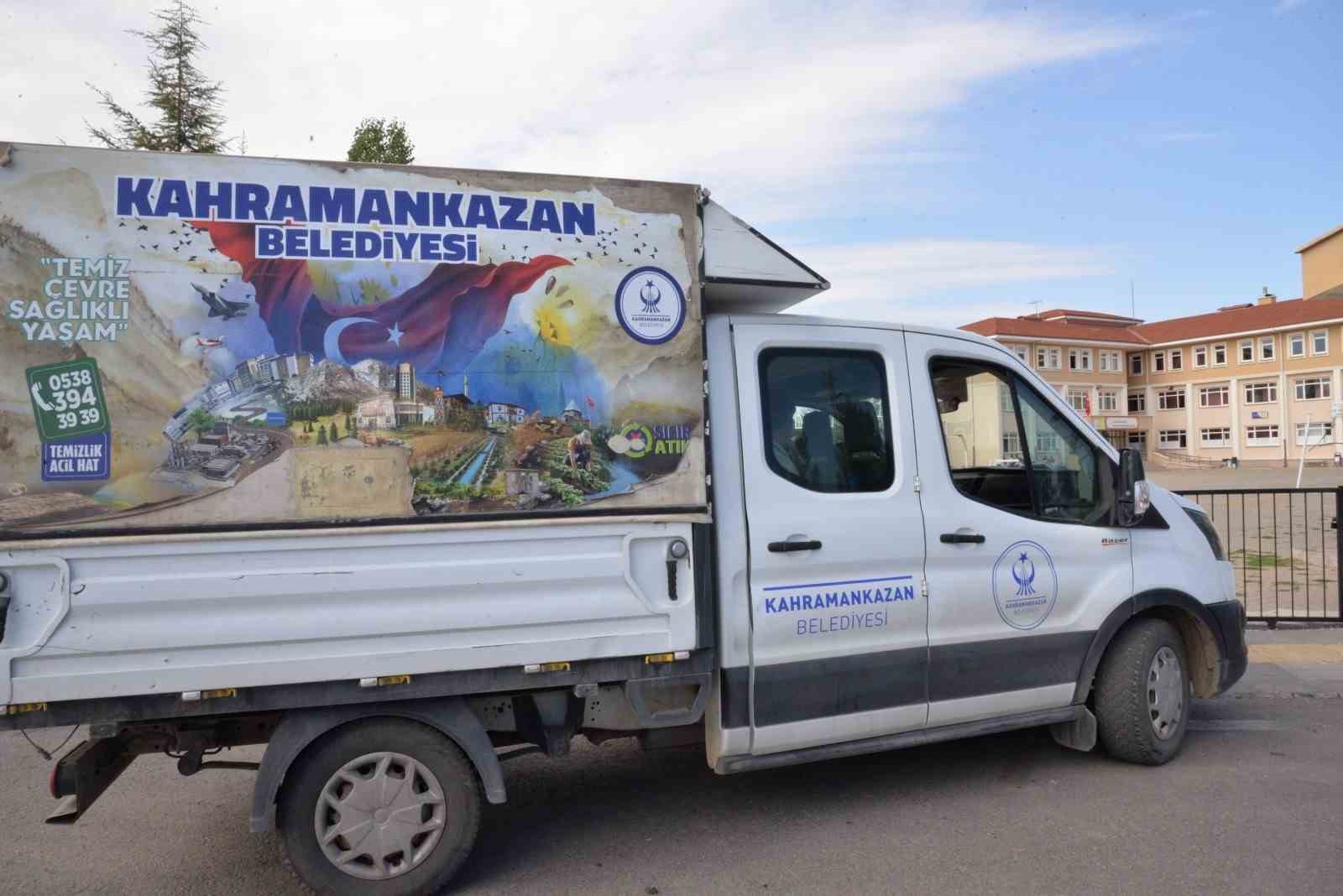 Kahramankazan Belediyesinden okullara hijyen desteği
