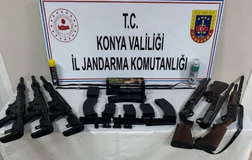 Konya’da silah kaçakçılarına operasyon: 1 gözaltı
