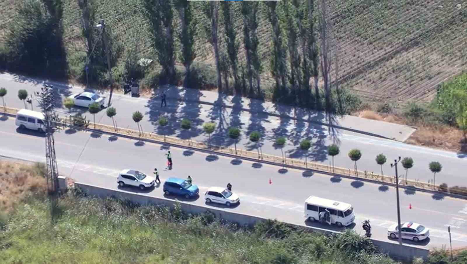 Muğla’da Cayrokepter ile trafik denetimi
