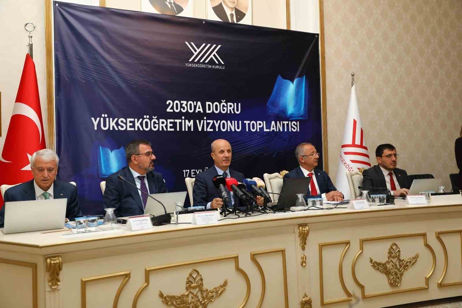 Rektör Hacımüftüoğlu, YÖK’ün 2030 vizyonun konuşulduğu toplantıya katıldı
