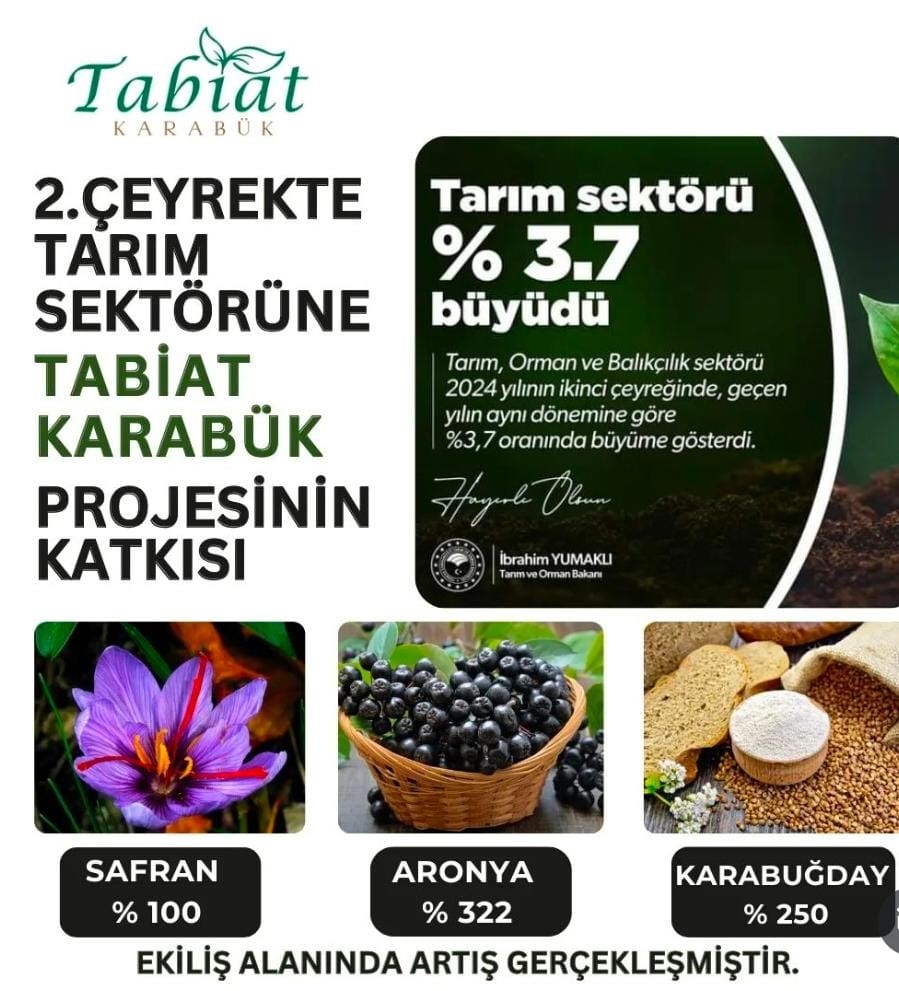 Tabiat Karabük projesinden tarım sektörüne büyük katkı
